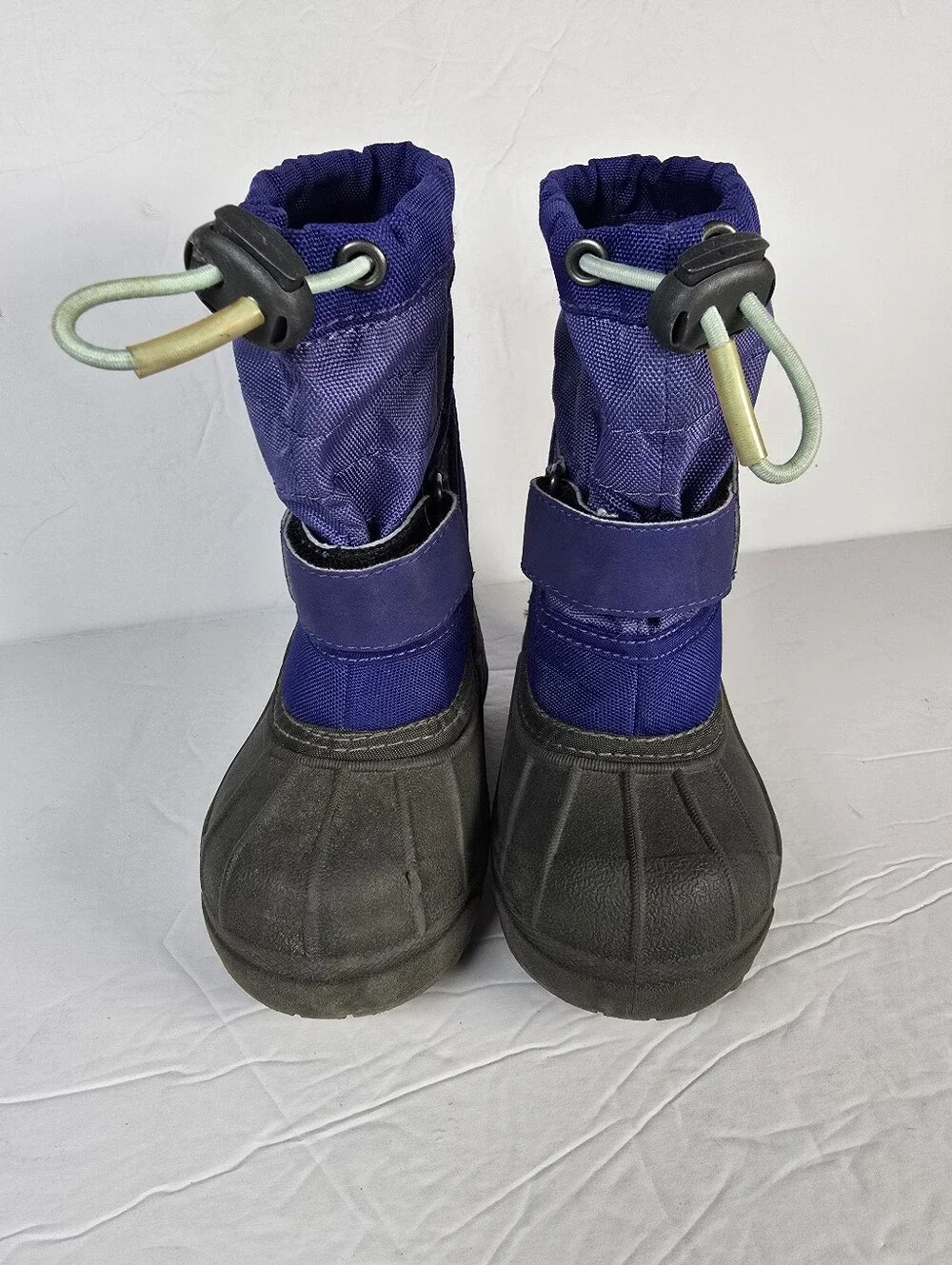 Columbia Kids Unisex Blue and Grey Waterproof Insulated Snow Boots Size 6Toddler